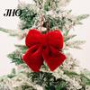 Multi-size Bow Set Christmas Ornament Multi-Size Design Velvet Fabric Holiday Atmosphere Decoration Handmade 3D Shape Bowknot Decor
