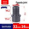 UPVC Pagoda Quick Connect Hose Reducing Fitting - Straight Male Thread (PVC-U)