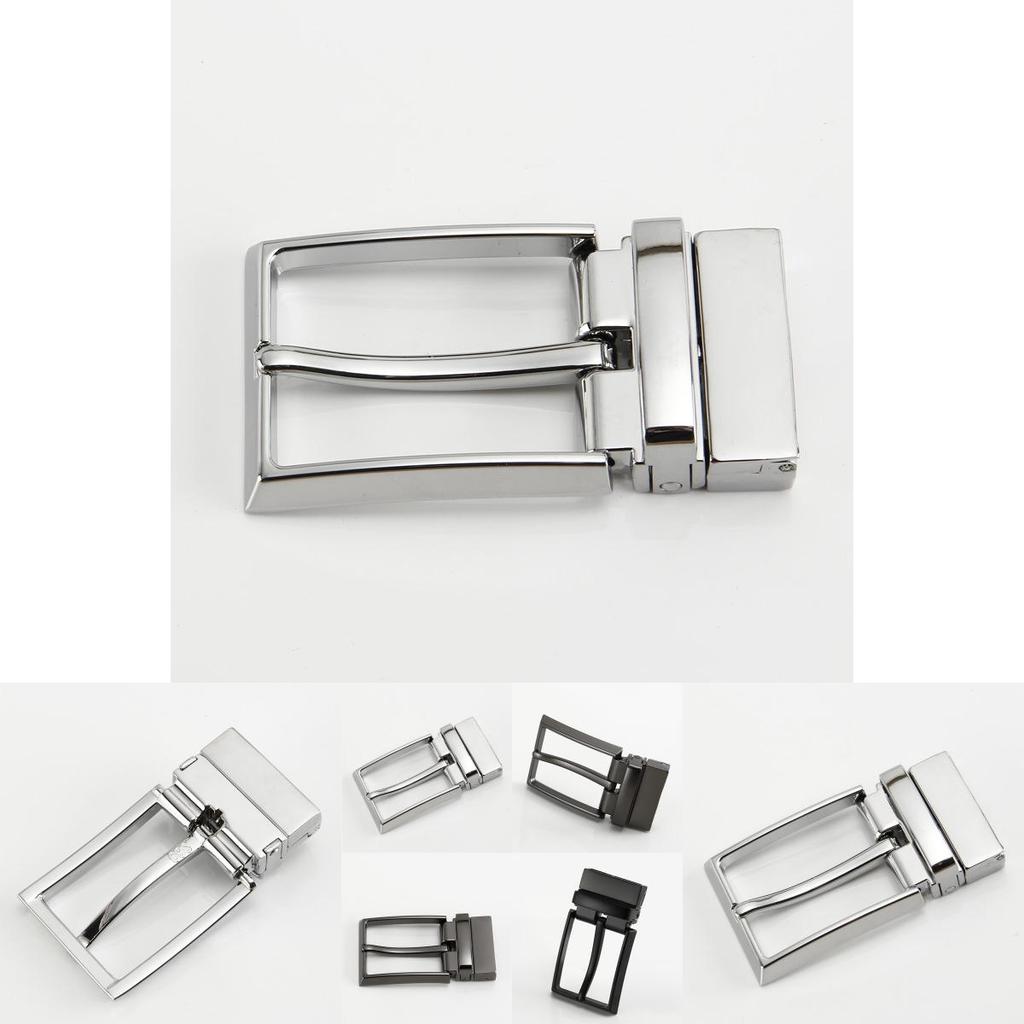 Prémiová 3,5cm pánská kovová přezka na opasek Klasická kolíčková přezka Stylové neformální oblečení do práce