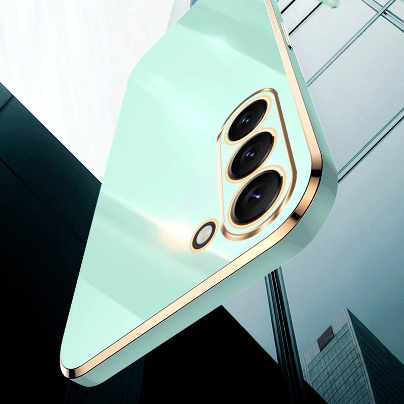 XINLI For Samsung Galaxy S24+ Case Electroplated Anti-shock TPU Phone Cover