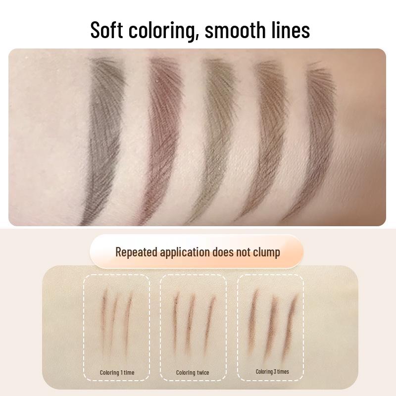 Hengsi Waterproof Eyebrow Pencil - Precise, Long-Lasting Strokes, Sweatproof & Non-Smudging with Sharpener