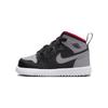 Jordan Air Jordan 1 Mid Alt Comfortable Abrasion Resistant Breathable Mid top Toddler Shoes Black Gray Baby DR9744-006