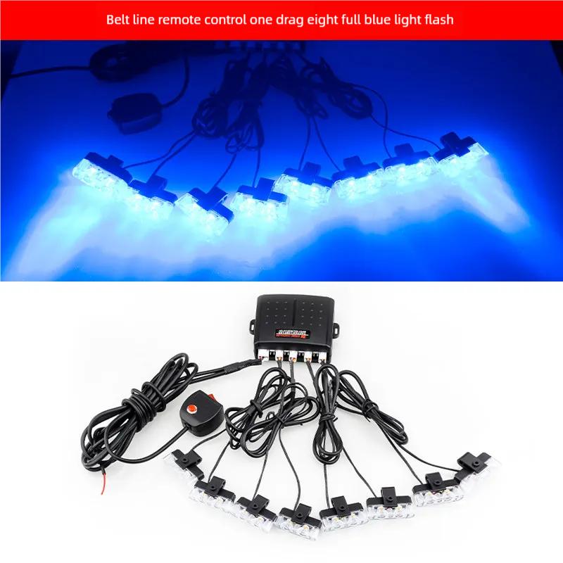 2 LED car clip signal lights, General Motors front grille emergency flashing lights, lane opening warning flashing lights, DIY a