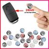For VW 5/10Pcs 14mm Car Key Emblem Stickers Auto Control Key Logo Decals For VW Golf Tiguan Jetta Transporter Passat T5 Polo