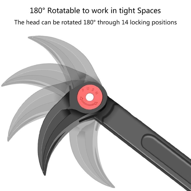 Adjustable Long Tire Pry Bar Tire Replacement Tool Car Pry Bar Heavy Duty Pry Bar Removal Hand Tool 14/18inch