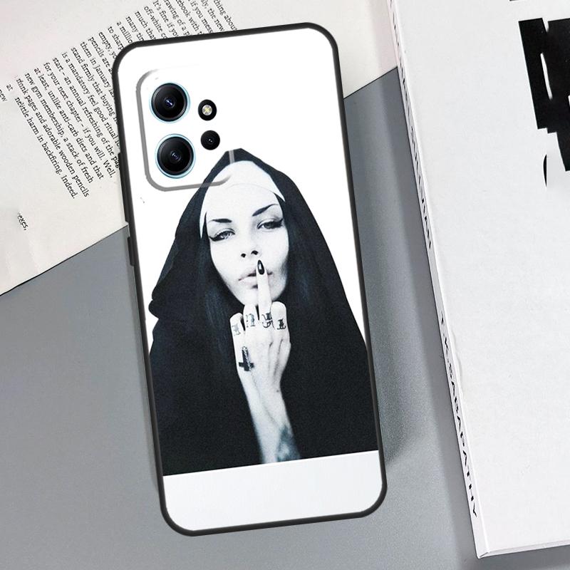 Middle Finger Girl Case For Xiaomi Redmi Note 14 13 10 11 12 15 Pro Plus Cover For Redmi 15C 15 13C 12C 14C 10C