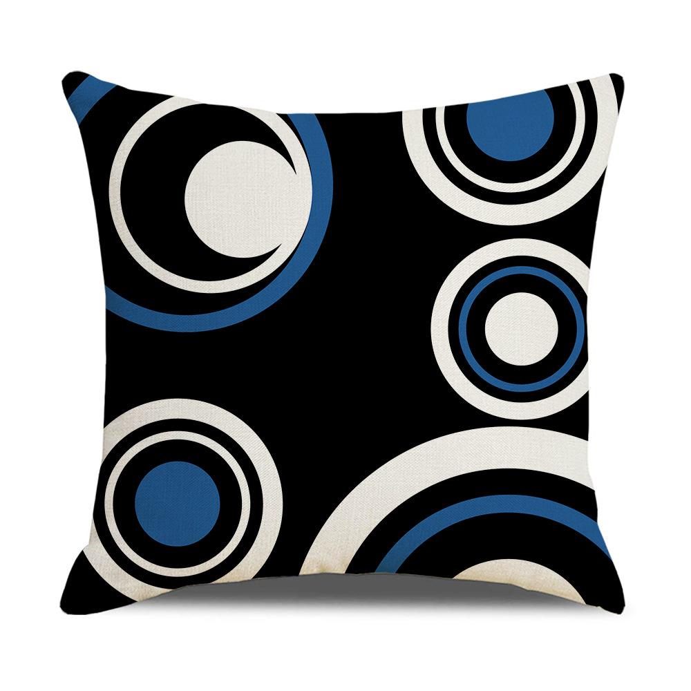 Modern Simple Nordic Ins Style Linen Pillow Case Sofa Pillow Case Home Supplies Contrast Color Pillow Case