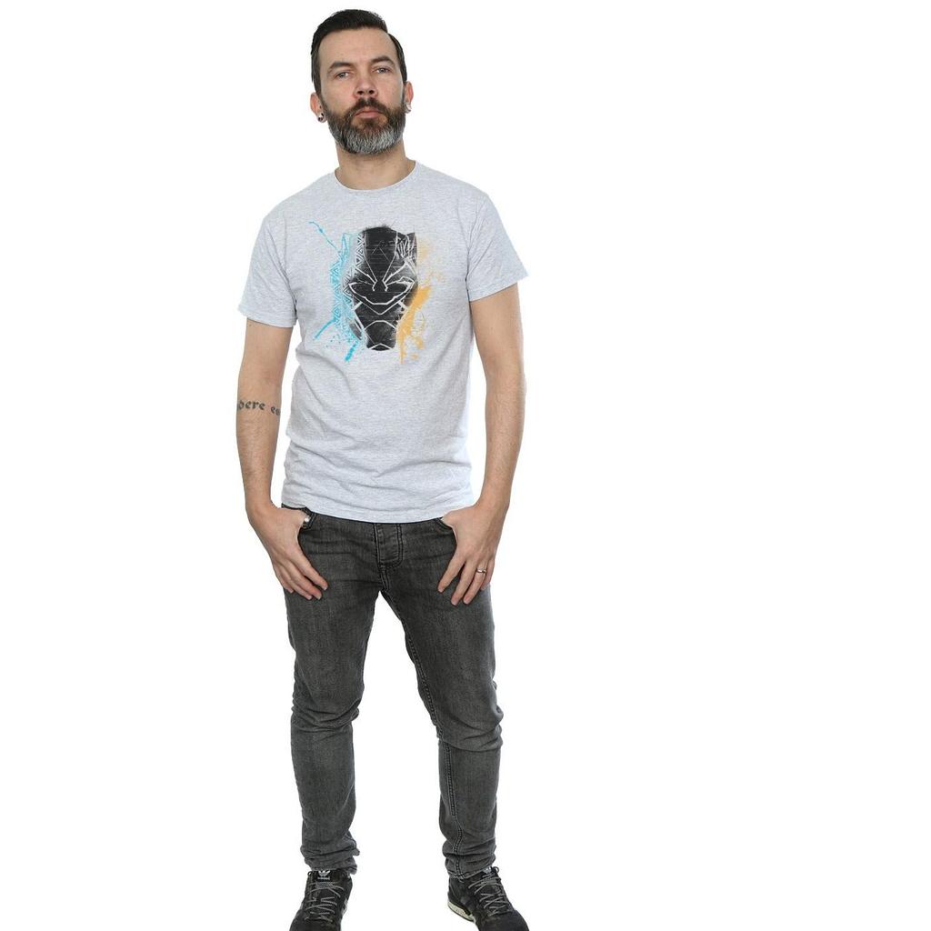 Marvel Mens Black Panther Splash T-Shirt