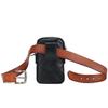 Genuine Leather Men's Bag Mobile Phone Bag Sports Waist Bag Vegetable-tanned Leather Men's Crossbody Bag