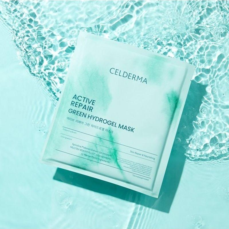 Celderma Active Repair Green Hydrogel Mask (4 Sheets)
