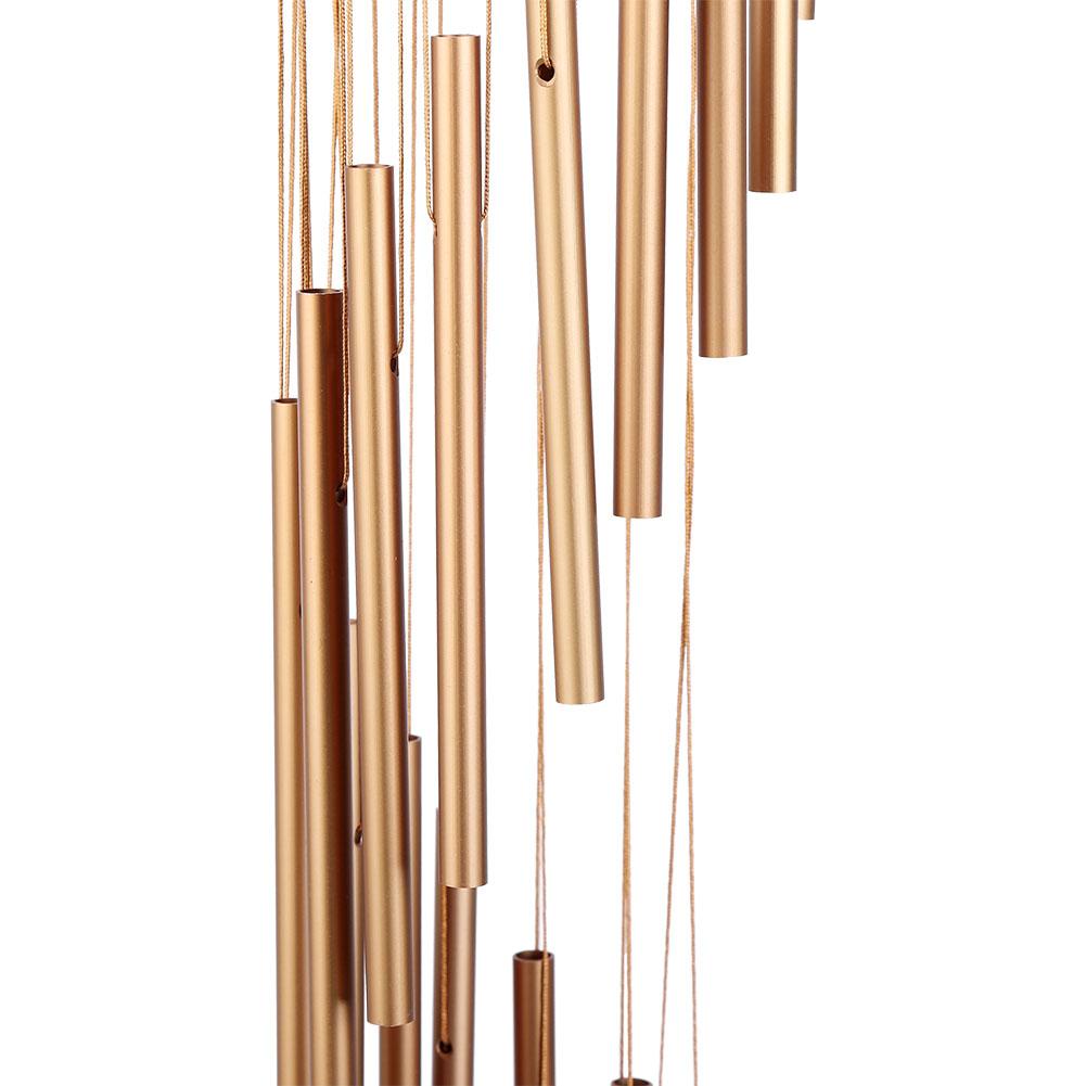 18 Metal Tubes Wind Chimes Outdoor Indoor Garden Patio Balcony Decor Birthday Gift