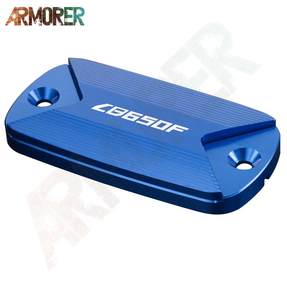 Motorcycle Aluminum CNC Aluminum Front Brake Fluid Tank Cap Fluid Reservoir Cover For HONDA CB650F CB 650F CB650 F 2016