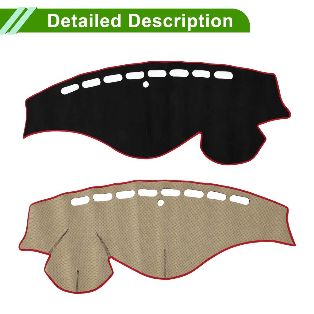 HOPESPANNER Dashboard Mat for Honda Odyssey Dashboard Protective Car Dash Suede Reduces Interior Custom Heat Black with Red Drive Only RB3/RB4