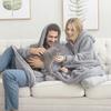 Autumn and Winter Loose Double-sided Fleece Hoodie Thickened Can Be Worn Blanket Couple New Home Service