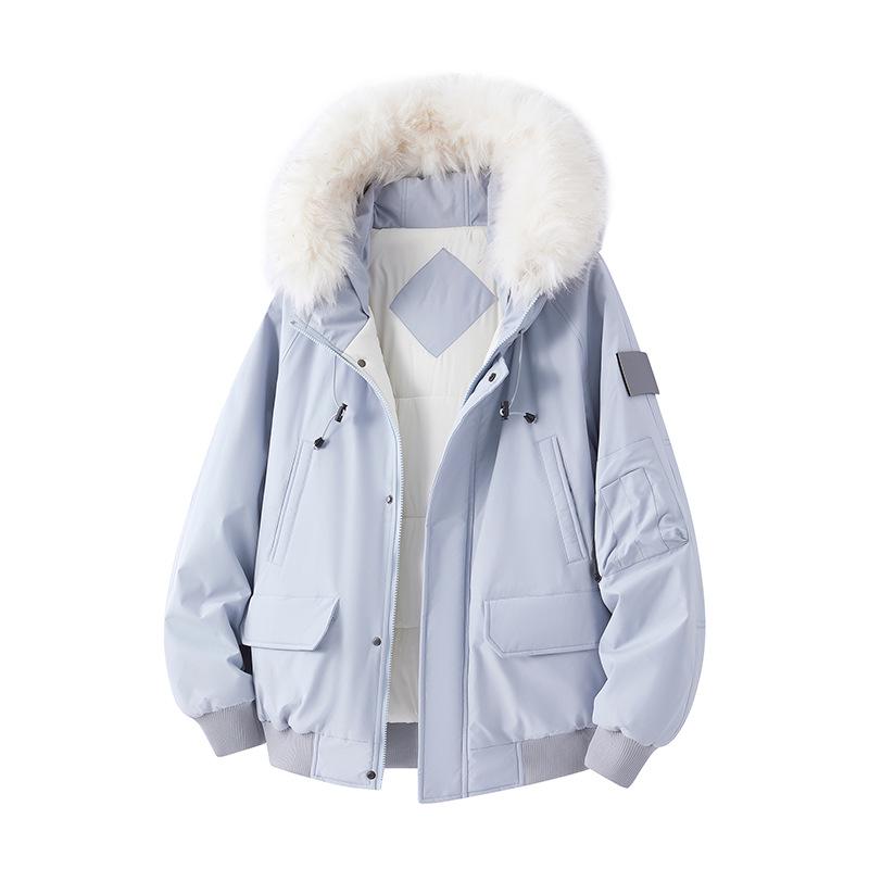 Men's & Women's High-Quality Removable Fur Collar Hooded Cotton Padded Winter Jacket