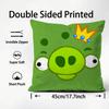 Cute Cartoon A-Angry Birds Cushion Cover Premium Comfort Reversible Pillow Cove -Two In One Design For Any Room & Car Interior