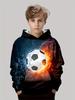 Roupas infantis meninos moletons manga longa 3D Footbaii impressão crianças primavera outono roupas casuais ao ar livre ativo meninos roupas tops