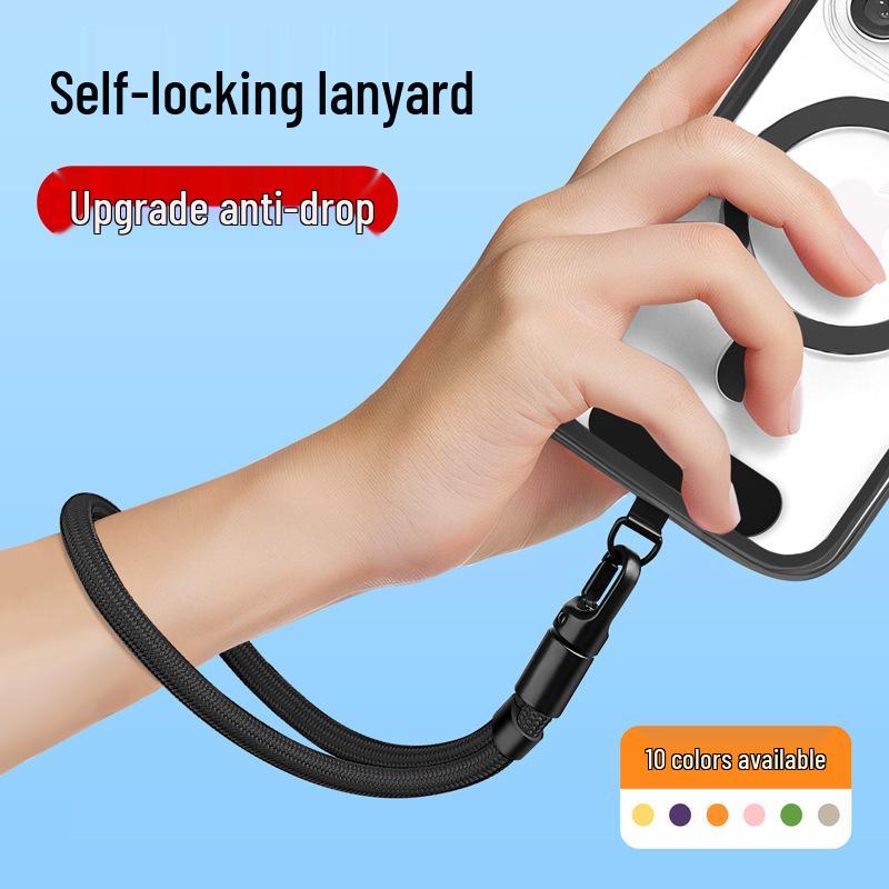 Adjustable Phone Lanyard Wrist Strap with Clip - Anti-drop, Anti-lost Self-locking Bracelet.