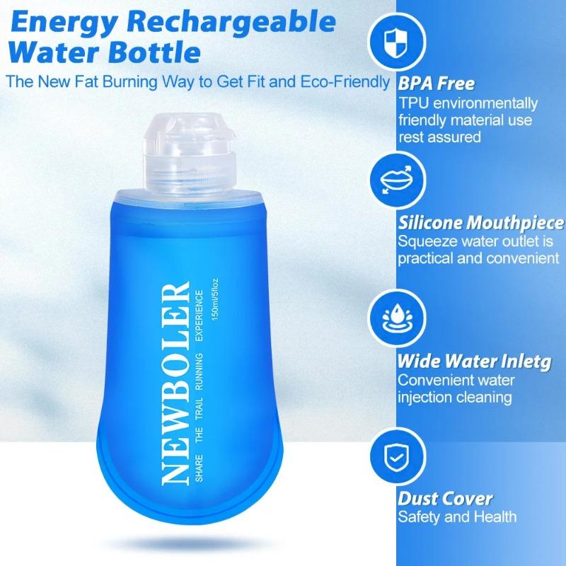 Outdoor Silicone Water Bottle150/250/500/750ml Foldable Portable Water Bottle Suitable for Running Hiking Cycling Mountaineering