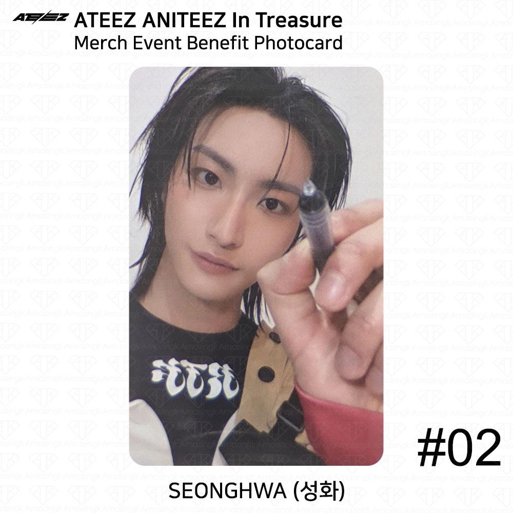 

ATEEZ ANITEEZ In Treasure Merch Benefit Фотокарта Sticon Stamp Event KPOP K-POP Seonghwa MerchBenefit #2