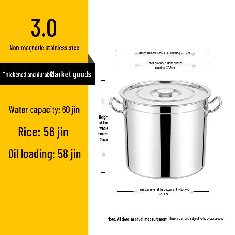 JPHZNB Thickened Stainless Steel Multi-Purpose Pot Set (3-Pack)