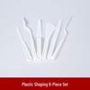 8-Piece Polymer Clay Sculpting Tool Set - Handmade Plastic Embossing Knives for DIY Projects