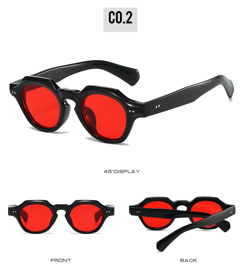 New Fashion Oval Sunglasses Vintage Polygonal Frame UV400 Protection Retro Designer Driving Shades