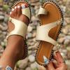 Fashion Women Slippers New Braided Strap Non-slip Slippers Soft Sole Flat Shoes Women Fashion Comfortable Beach Sandals Slides Women