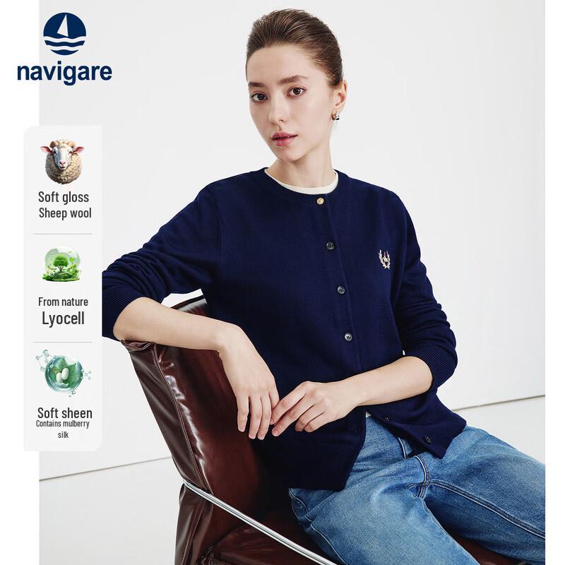 Navigare Women's Classic Knit Cardigan Sweater