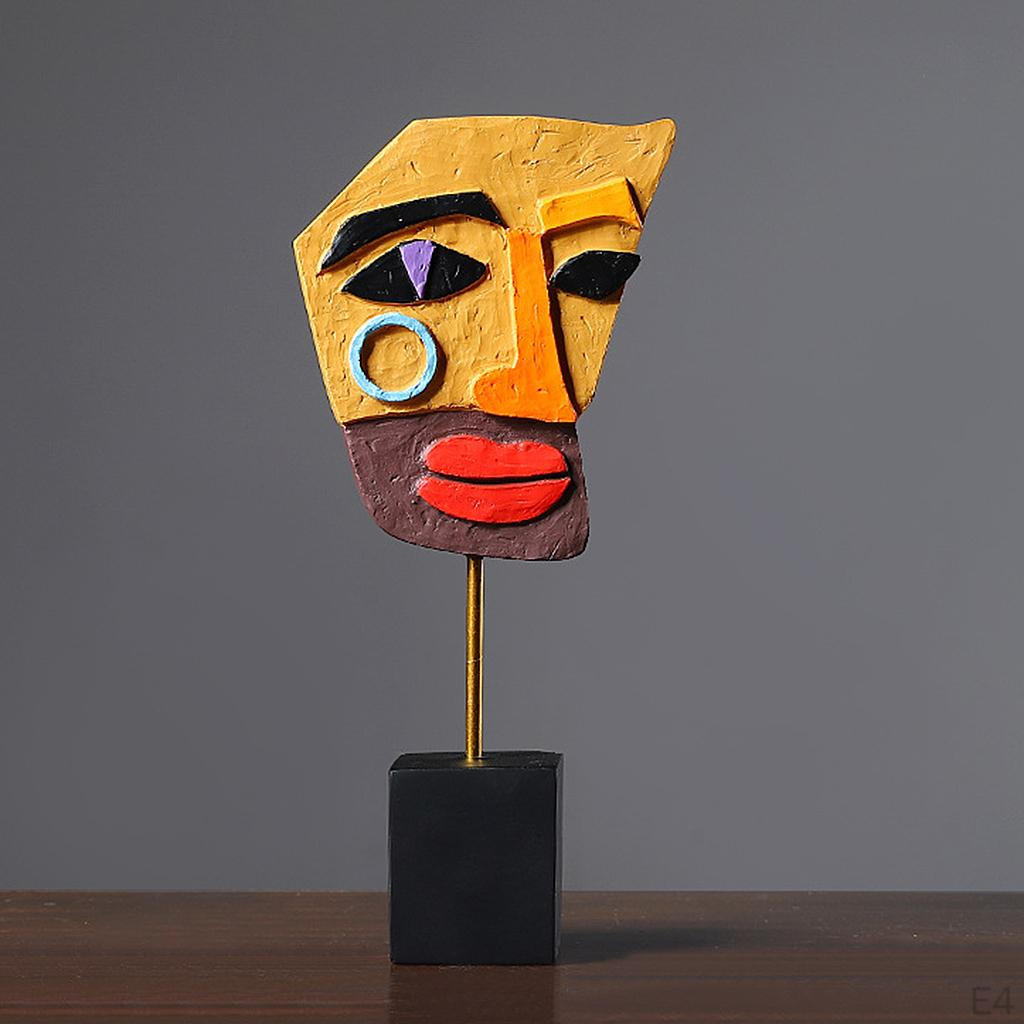 Abstrakt Resin Samlarobjekt Skulptur, Figur Statyett för Hem, Vardagsrum, Kontor, Skrivbord,