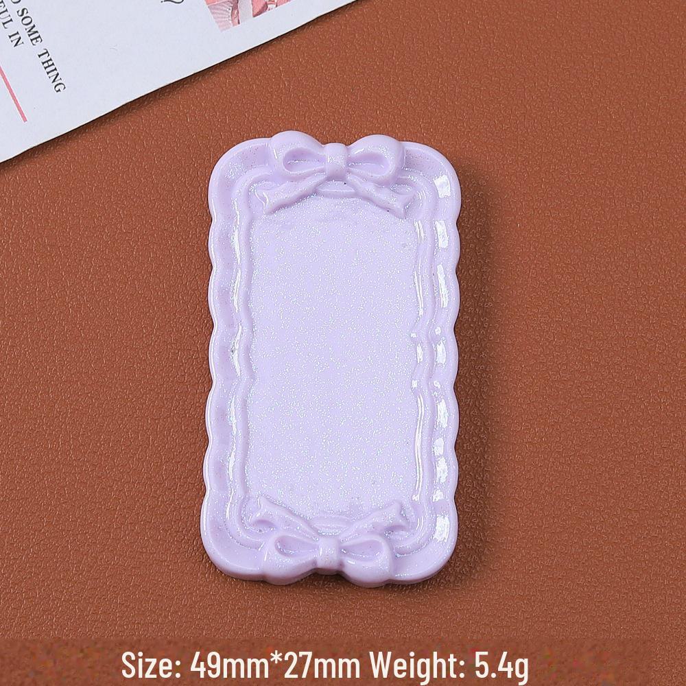 Tegneseriesløyfemønster harpiksplate for DIY hårnål og magnetlaging