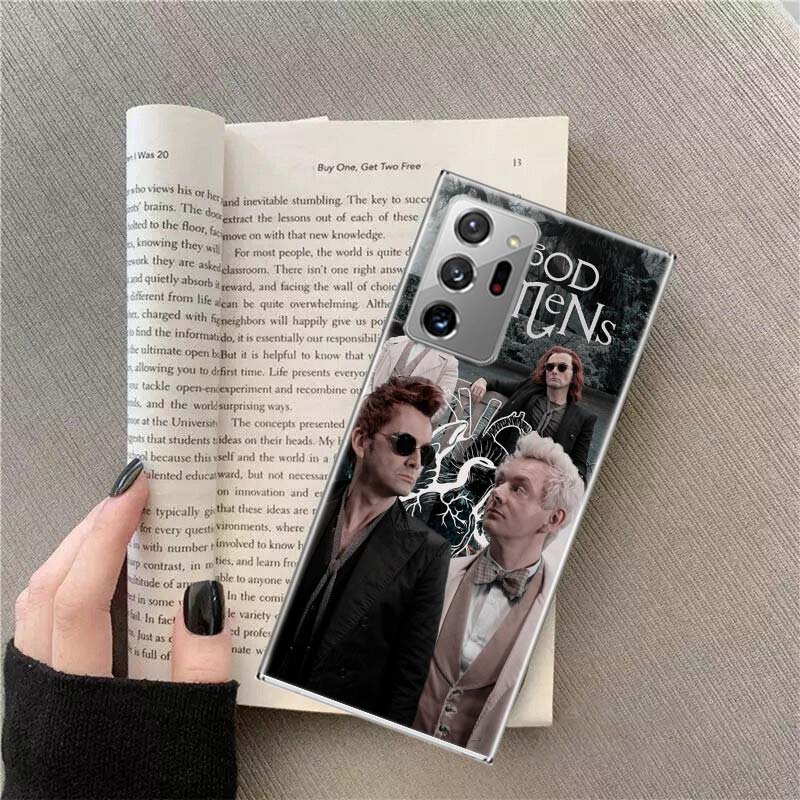 Good Omens TV Handyhülle Für Samsung Galaxy S25 Edge S24 S23 FE S22 S26 Ultra S21 S20 S10 Plus Capa Weich