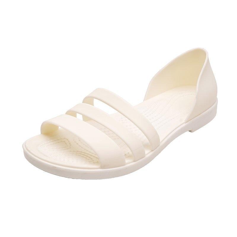 Frauen Sommer Flache Sandalen Open-Toed Slides Hausschuhe Candy Farbe Outdoot Casual Strand Schuhe
