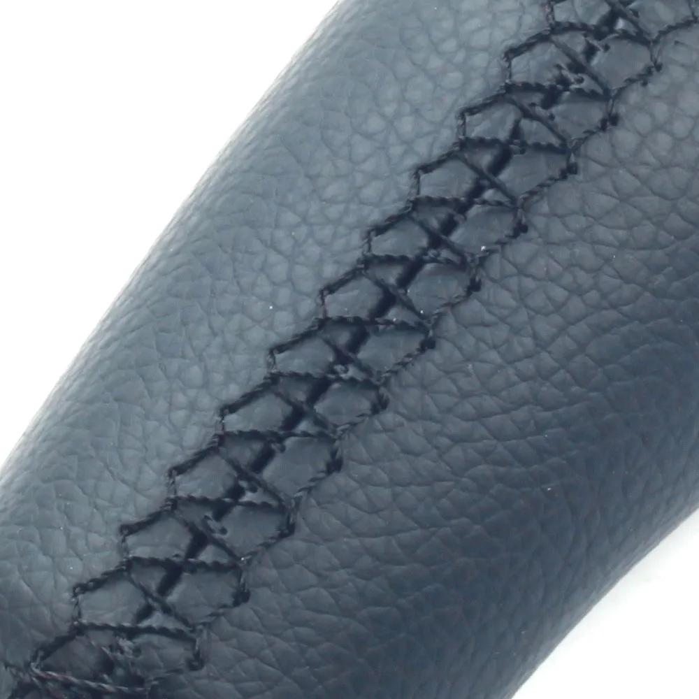 Leather Chrome Car Styling Gear Shift Knob Lever Shifter Pen For Renault Clio 3 Megane 2 Scenic Kangoo 2005 2006 2007 2008 2009