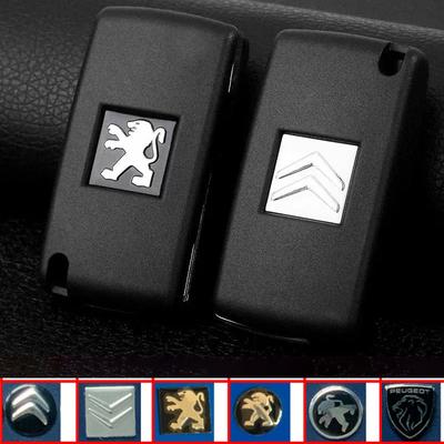 Pegatinas para Llave de Coche Accesorios de Emblema para Llavero de Control Automático Para 206 307 308 207 3008 208 407 508 2008 Rifter RCZ Citroen