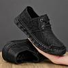 Fashion Leather Shoes Man Casual Loafers Luxury Design Slip On Male Dress Shoes Leisure Style Big Size Outdoor Wear-resistant Sole