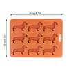Dog Shaped Silicone Ice Cube Tray Silicone Baking Mold Reusable Dachshund Dog Mold  Cake Decoration