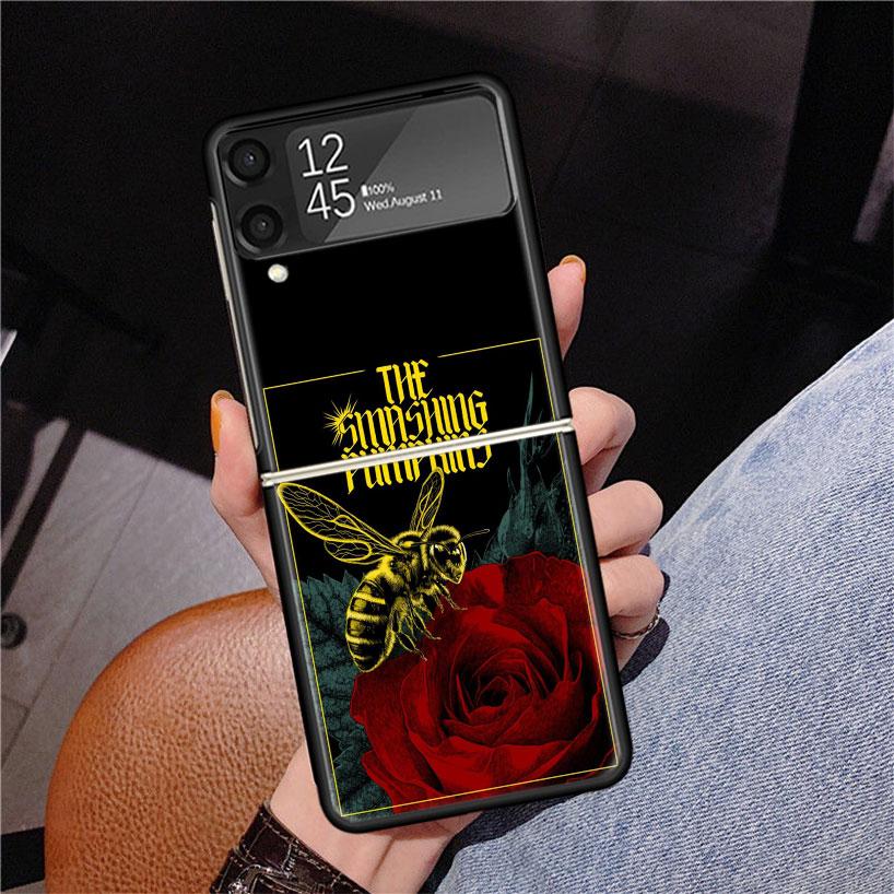 Rock The Smashing Pumpkins Phone Case For Samsung Z Flip 7 6 5 4 3 Galaxy ZFlip7 ZFlip6 ZFlip5 ZFlip4 ZFlip3 5G Print Cover