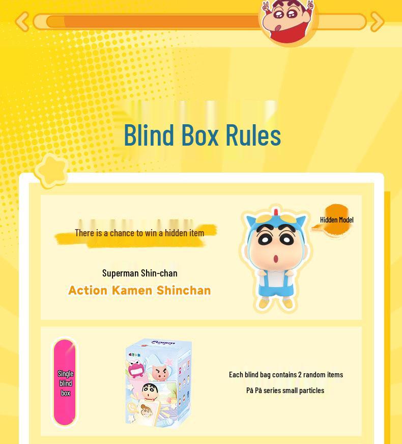 Genuine Crayon Shin-chan Series: Mini Blind Box Figure - Cute Desktop Car Ornament