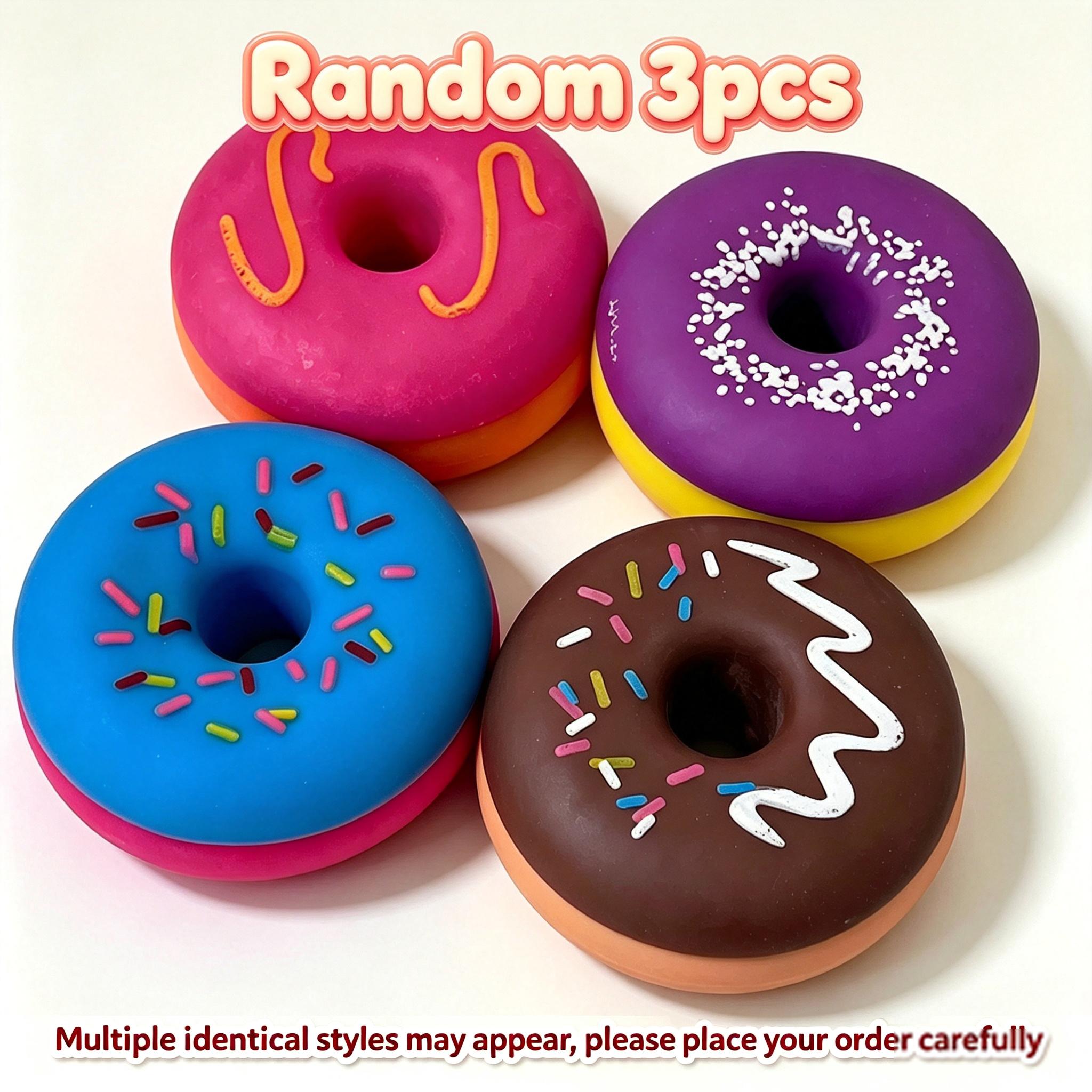 Nieuwe Eier Donut Squishy Kubus Gevuld met Bloem Stressverlichtend Fidget Speelgoed Anti-Angst Focus Knijpspeelgoed Voor ADHD Kinderen Volwassenen Cadeau.