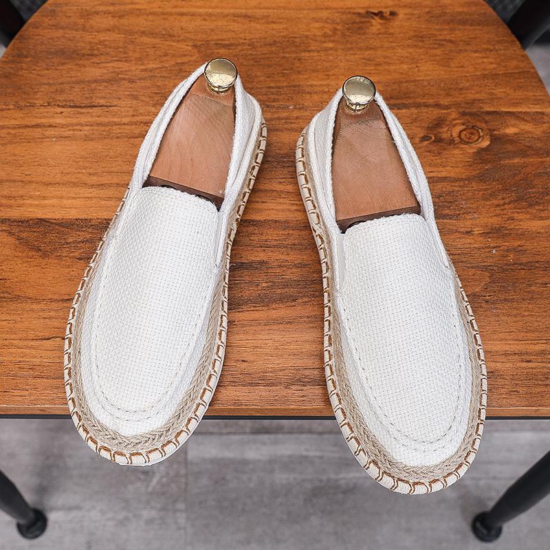 Fisherman's Slip-on Cloth Shoes Men Loafers Summer Slippers Flats Lazy Shoes Size 39-44