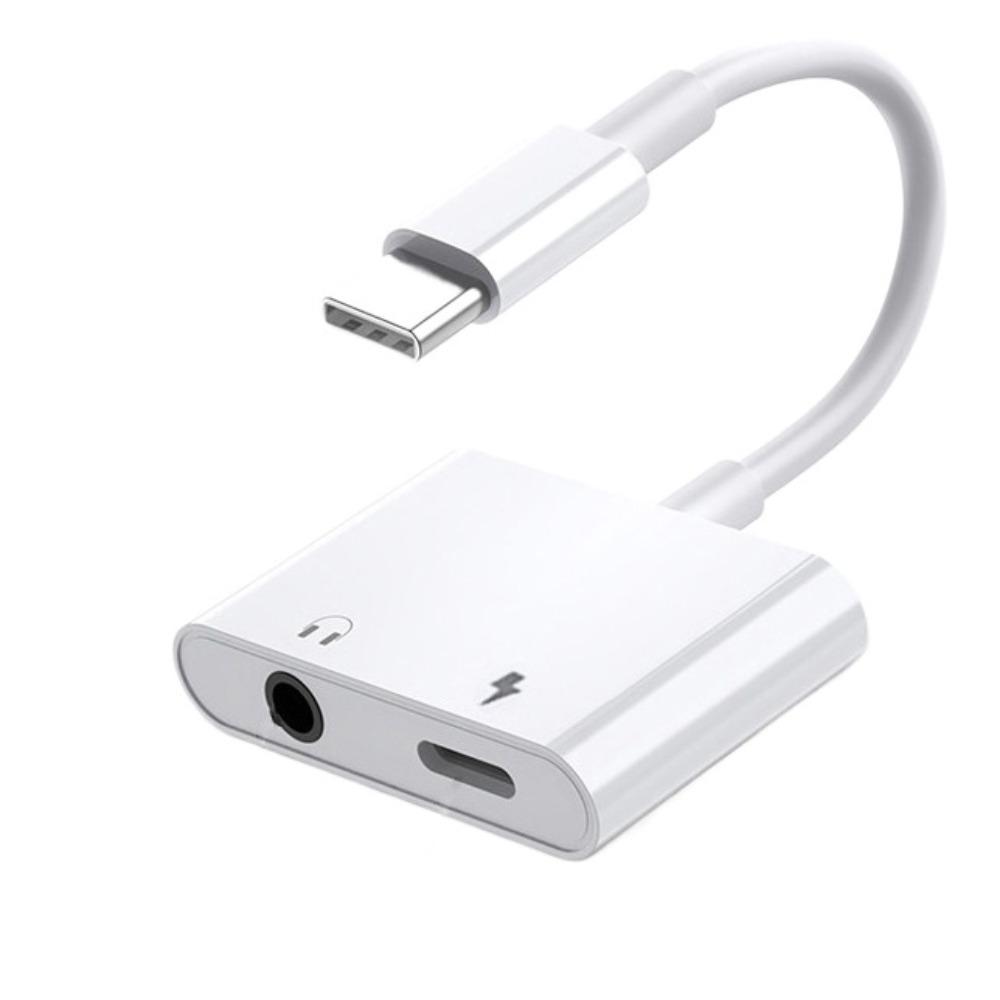 

2-in-1 Type-C To Type-C Converter Headphone Converter Type-C To 3.5mm Jack Converter Headphone Type-C+3.5mm