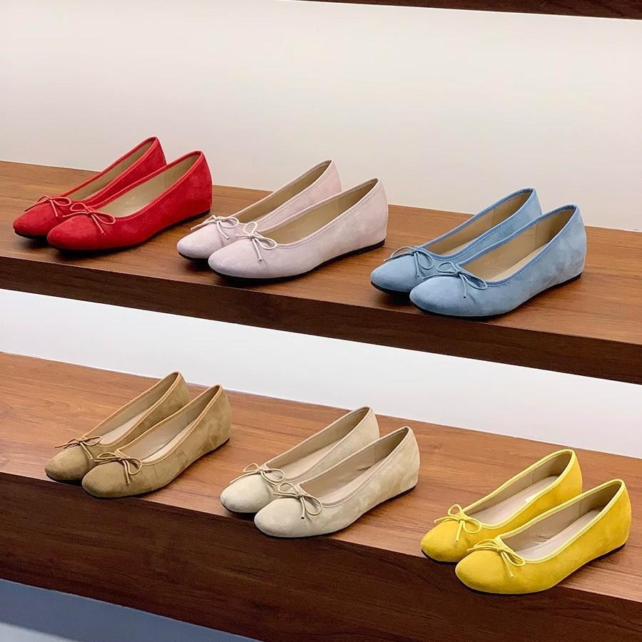Inner height increase retro red single shoes women's shoes 2025 new spring French pink ballet gentle evening shoes