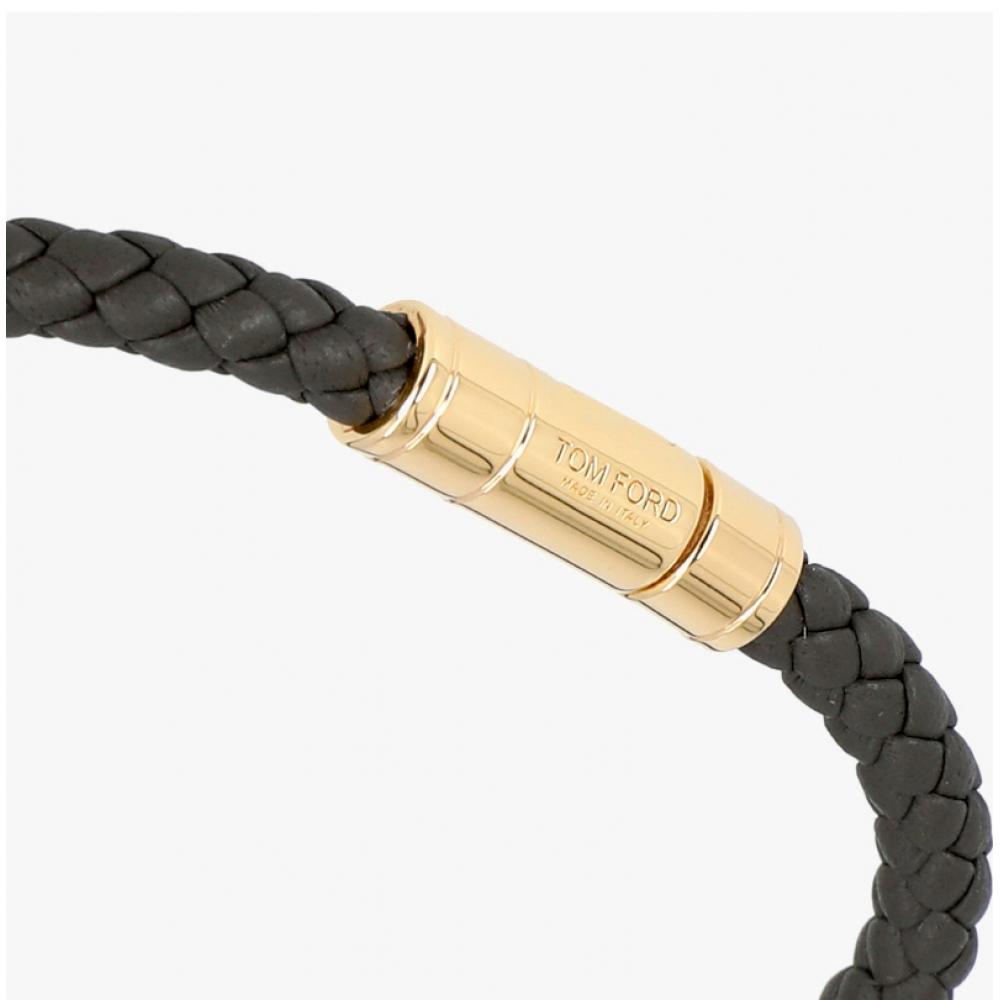 Tom Ford Braid Leather Bracelet Gbz Jm026 Ale009g