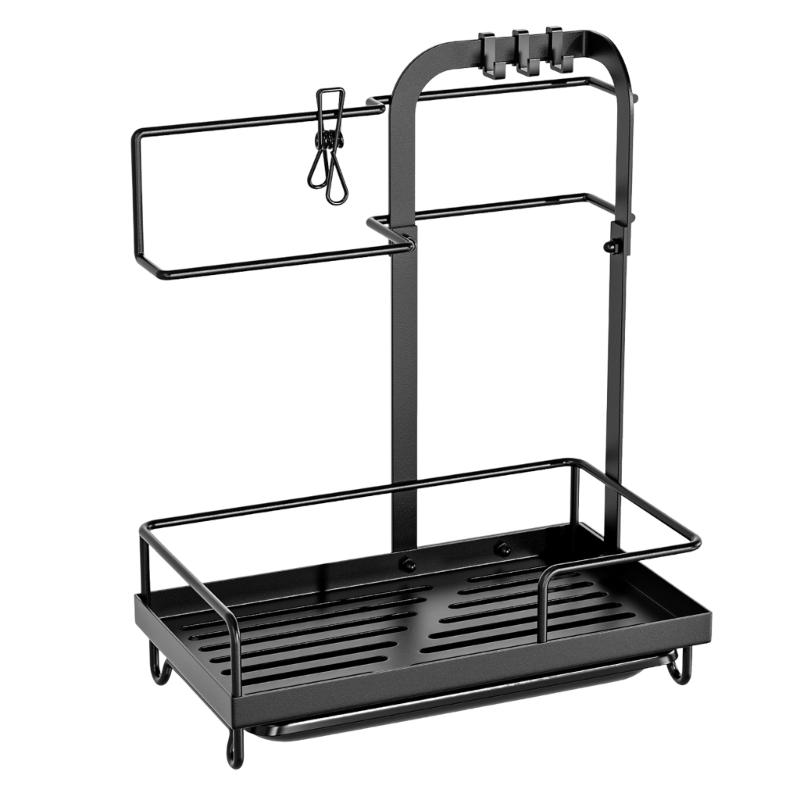 

Detachable Drain Pan Kitchen Sink Holders Organizers For Countertop Storage Hanging Brushes Sponges Dish Cloths Accessories 1
