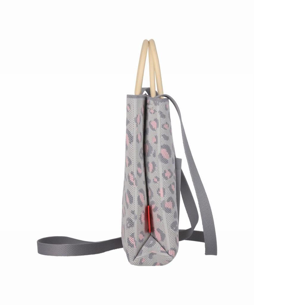 8379 Silicone Knit Cute Tote Bag Shoulder Bag for Women IP Square Silicone Handle [Rootote] 2-Way Sanrio-A (02 Kuromi)