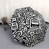 1pc Doodle Art Automatic Open/Close Umbrella with One Touch Button,, Windproof Design   Lightweight Portable Umbrella for Women & Men6101