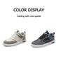 2024 Men's Casual Breathable Skate Shoes - Trendy, Versatile, White Sneakers for Teens & Students