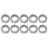 10PCS RC Ball Bearing Kit Steel Low Friction High Rotation Speed Silver Metal Shielded Ball Bearing for ZD Racing