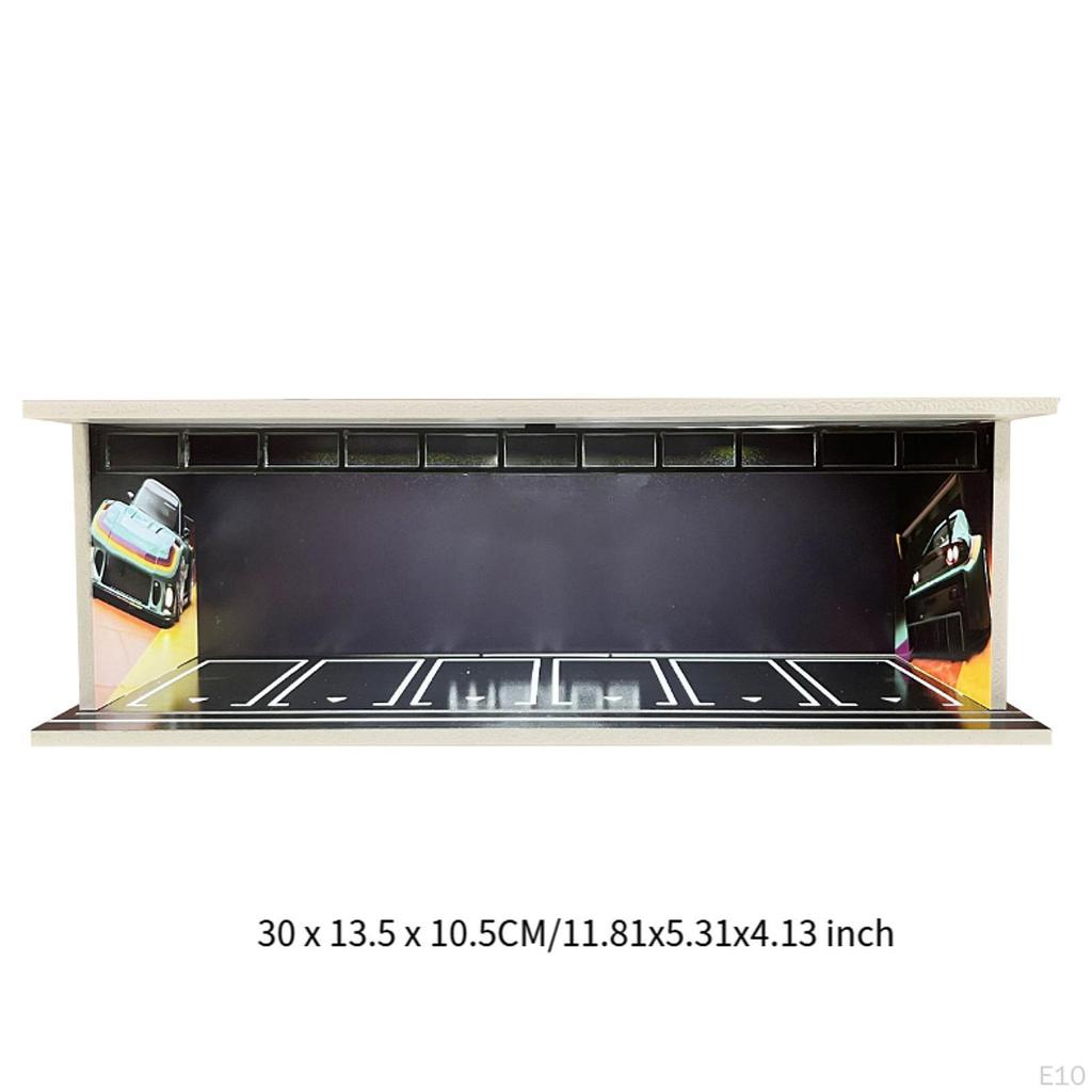 1/64 Car Model Display Case, Alloy Vehicle Collection Protection